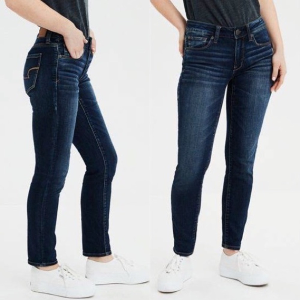 AEO Denim NeXt Level Skinny Dark Wash Jeans 4 NWT